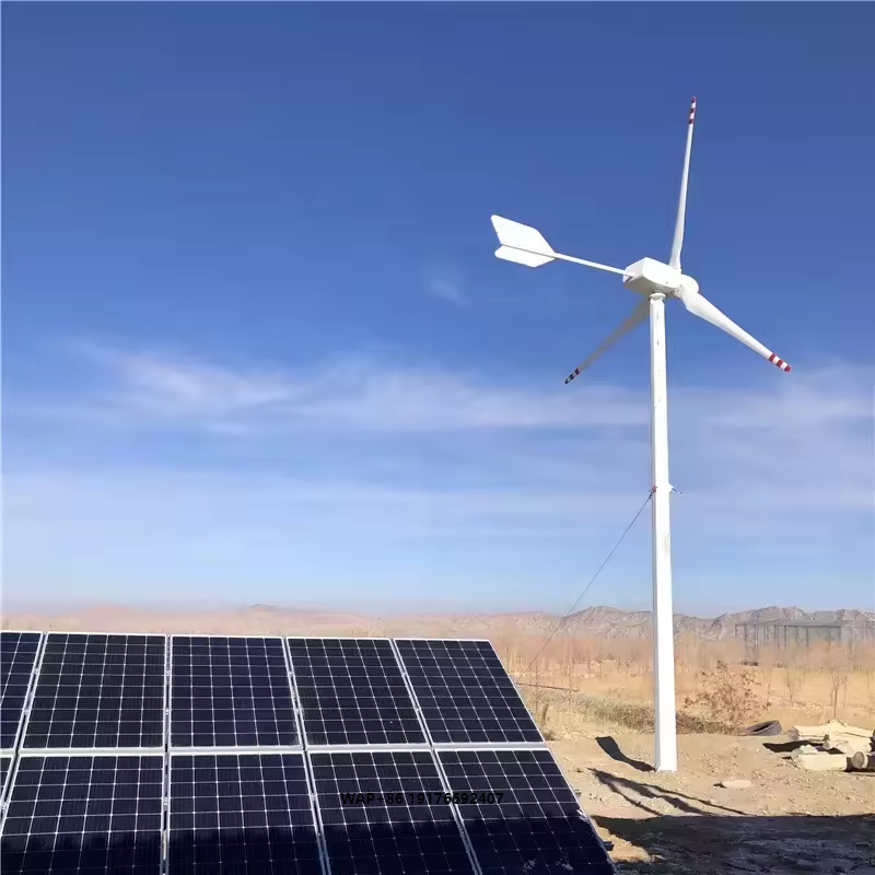 Renewable Energy Wind Solar - 재생 에너지 시스템 태양광 풍력 터빈
