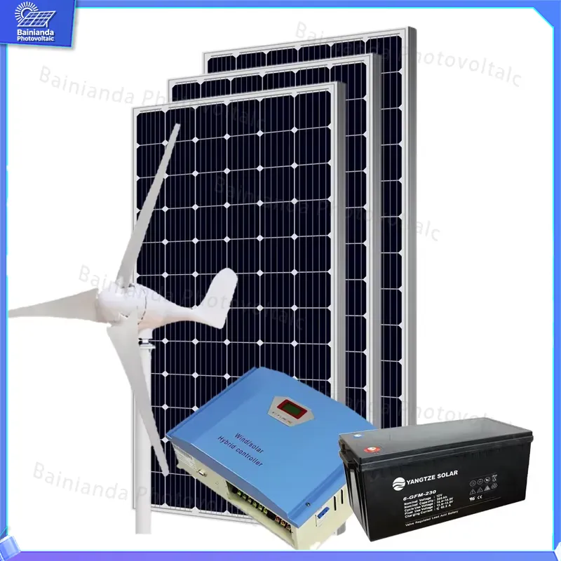 1KW 하이브리드 태양광 풍력 터빈 시스템, 옥상용 풍 - Renewable Energy Wind Solar 리뷰 및 가격
